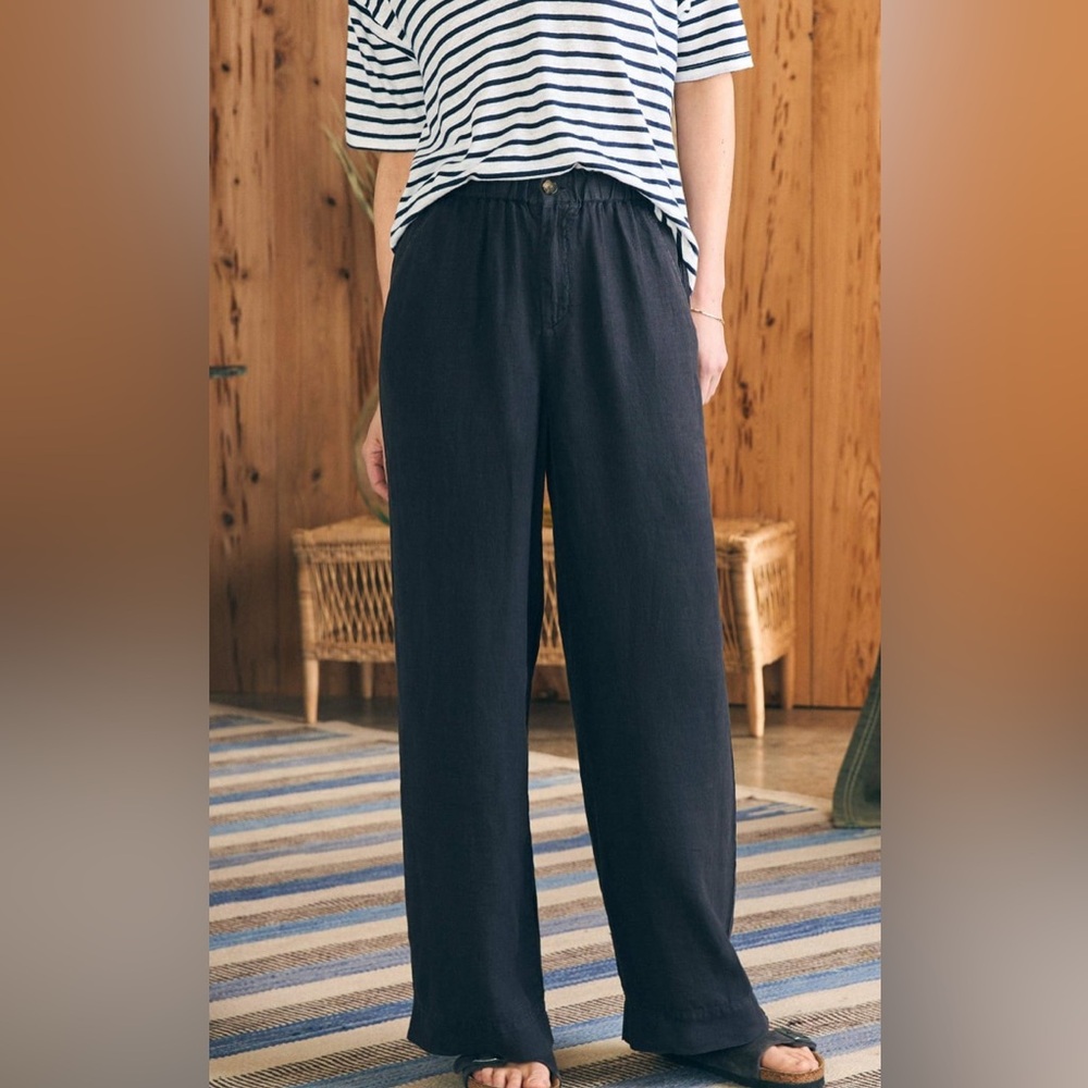 NWOT Faherty Monterey Linen Pants small